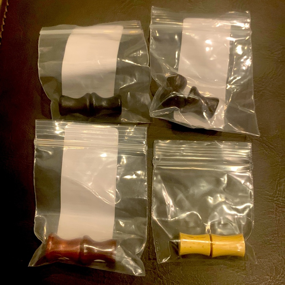 Set of (4) Pair 2g Wooden Organic Plugs